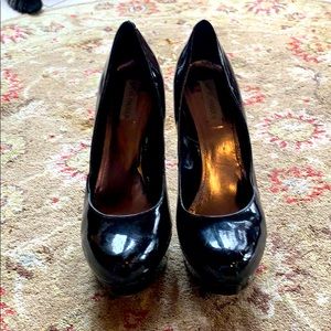 Patent Leather Platform Pumps